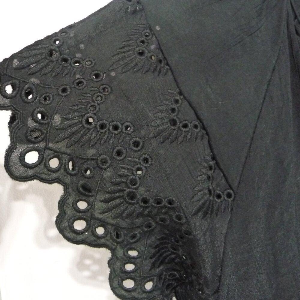 NWT Chelsea & Theodore Size 1X Black Blouse - Picture 2 of 11